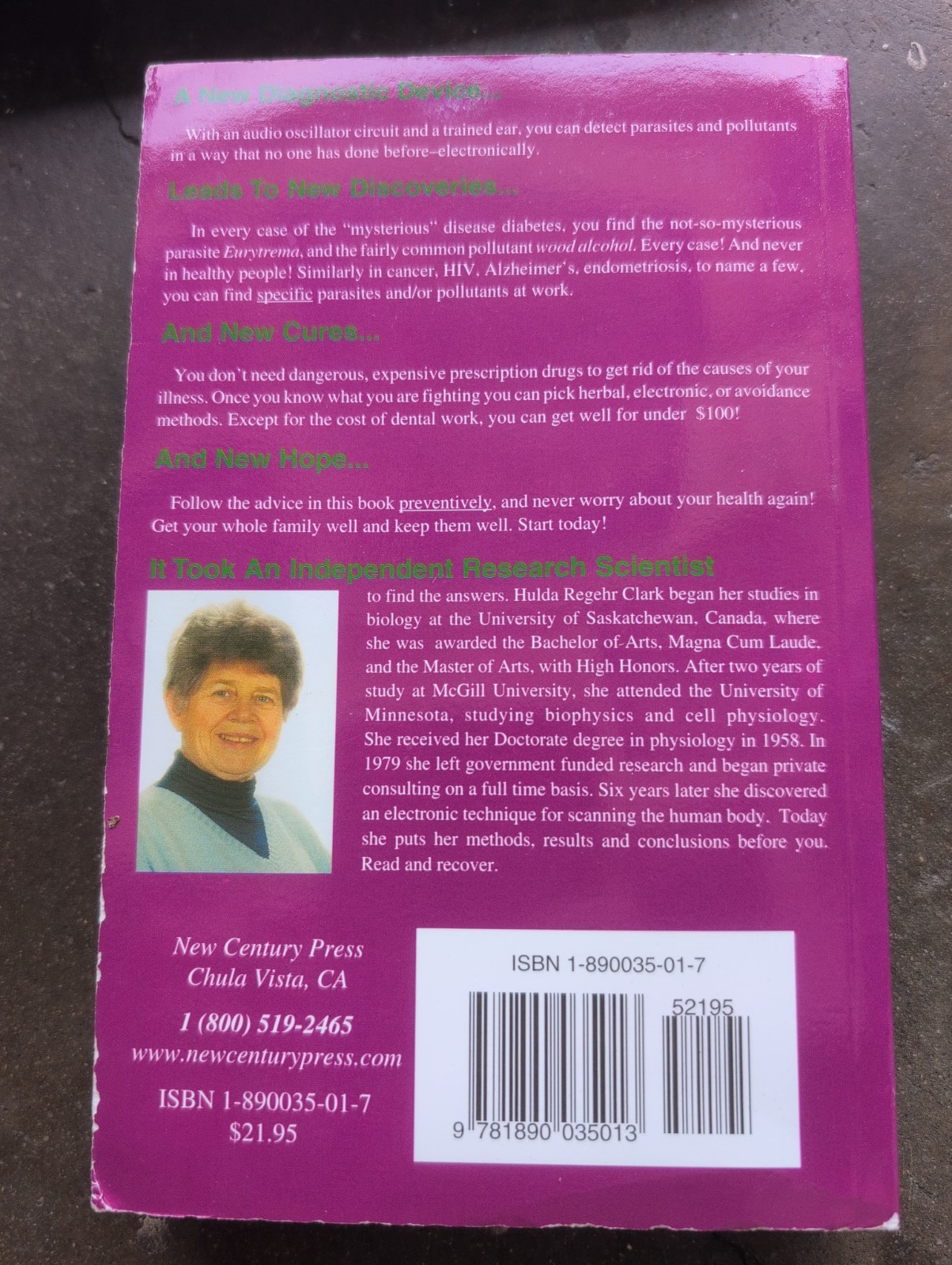 Cure for All Diseases : With Many Case Histories by Hulda Regehr Clark (1995,…