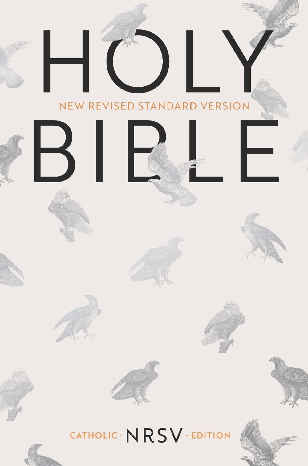 NRSV Catholic Bible, Anglicised Edition, Cream Hardback, Silver Foiled Eagle, Tw