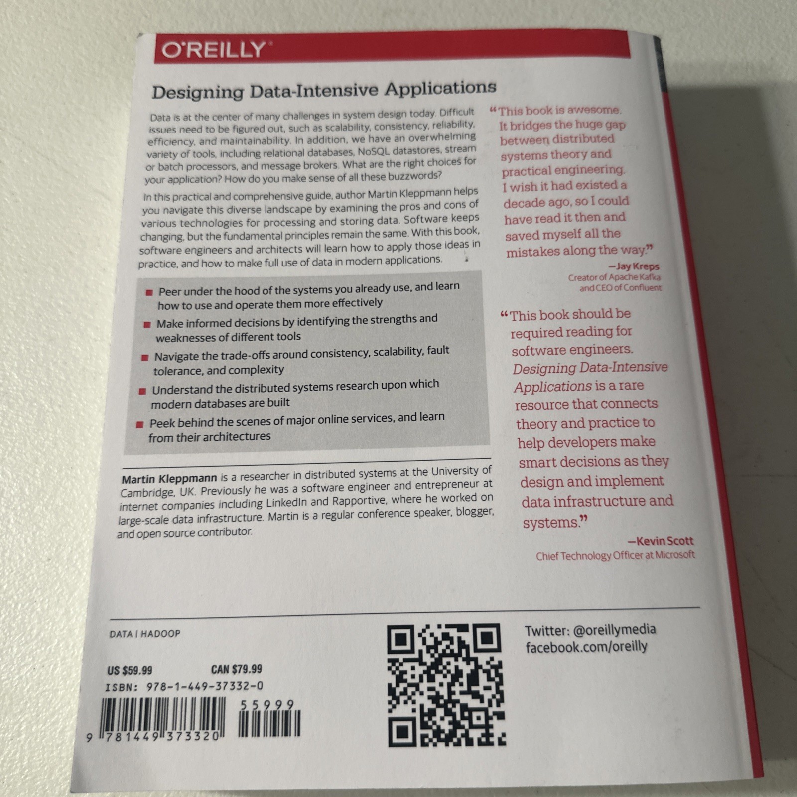 Designing Data-Intensive Applications : The Big Ideas Behind Reliable, Scalable