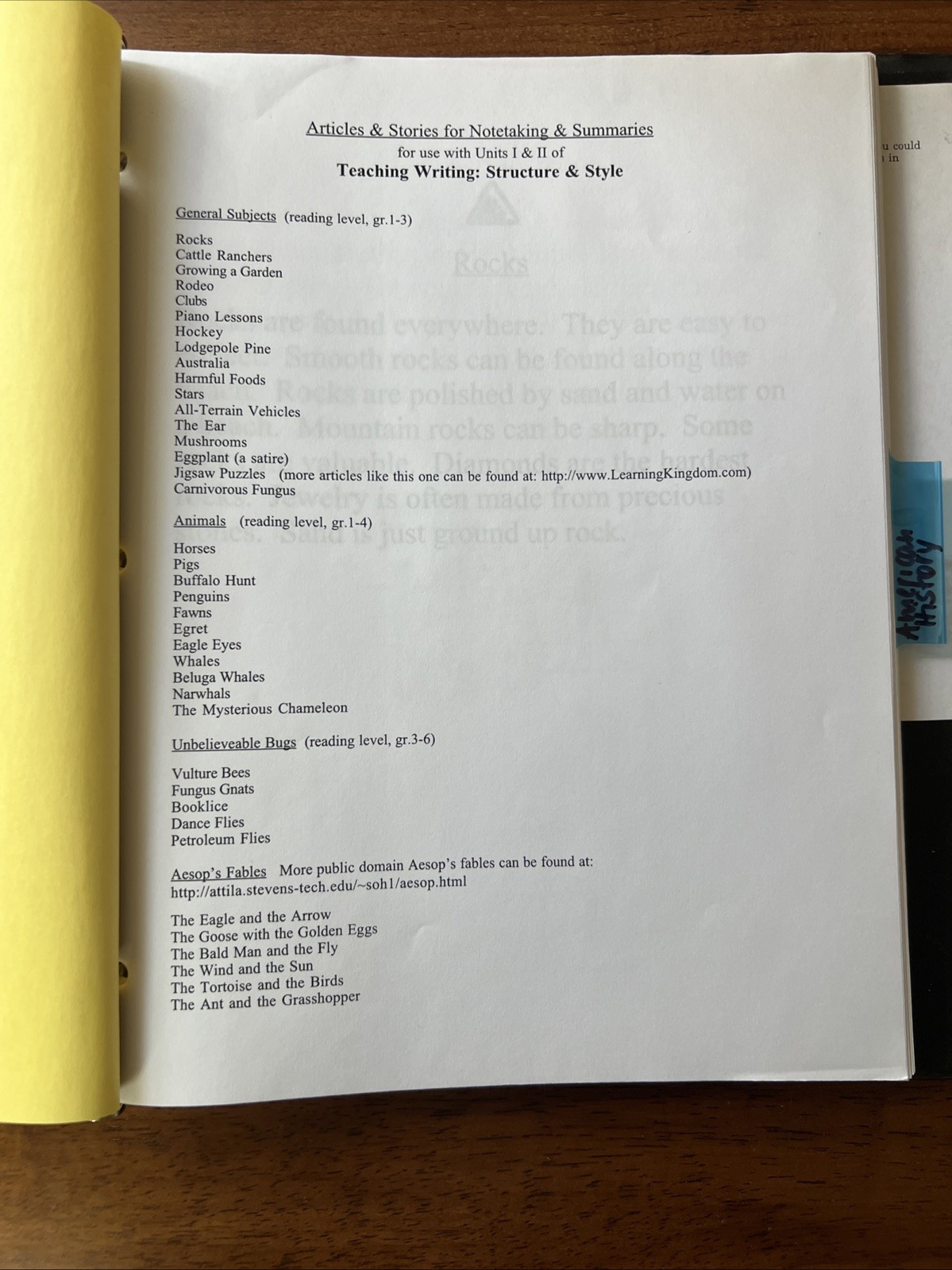 IEW-Teaching Writing: Structure and Style Workbook Binder /DVD Set + Am. History