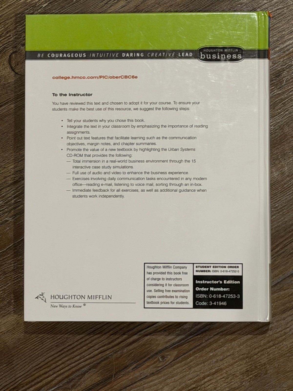 BK: Contemporary Business Communication, 6th Ed, by Scot Ober (Hardcover, 2006)