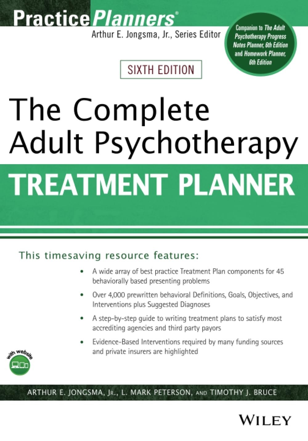 COMPLETE ADULT PSYCHOTHERAPY TREATMENT PLANNER, 6TH EDITION Paperback USPS