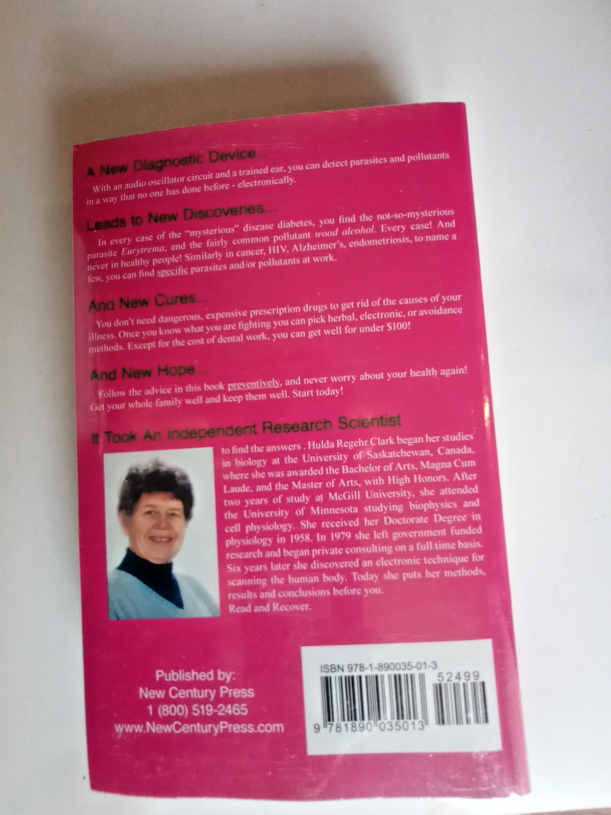 Cure for All Diseases by Hulda Regehr Clark (Trade Paperback)