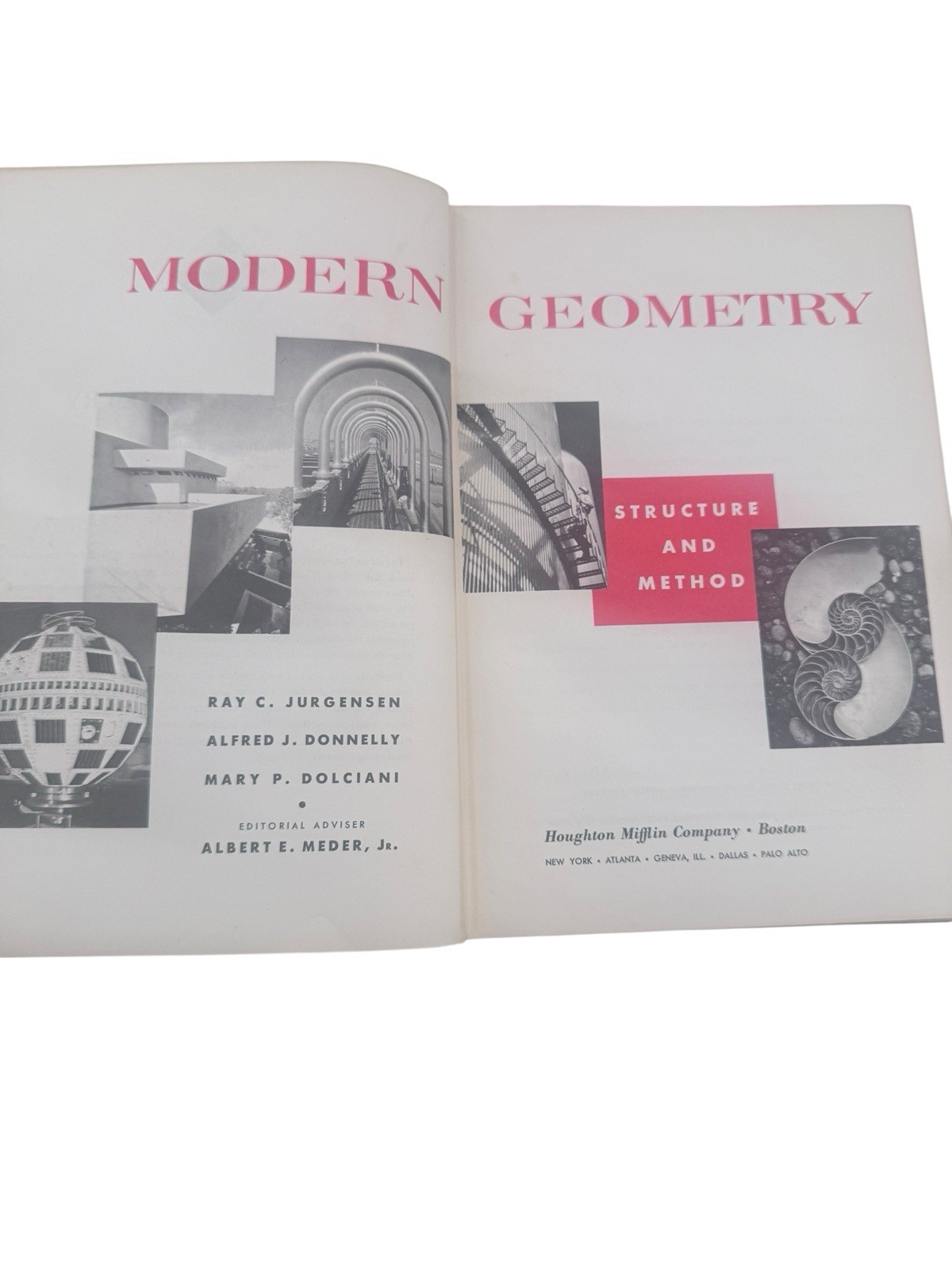 Modern Geometry Structure And Method 1965 By Jurgensen, Donnelly, & Dolciani