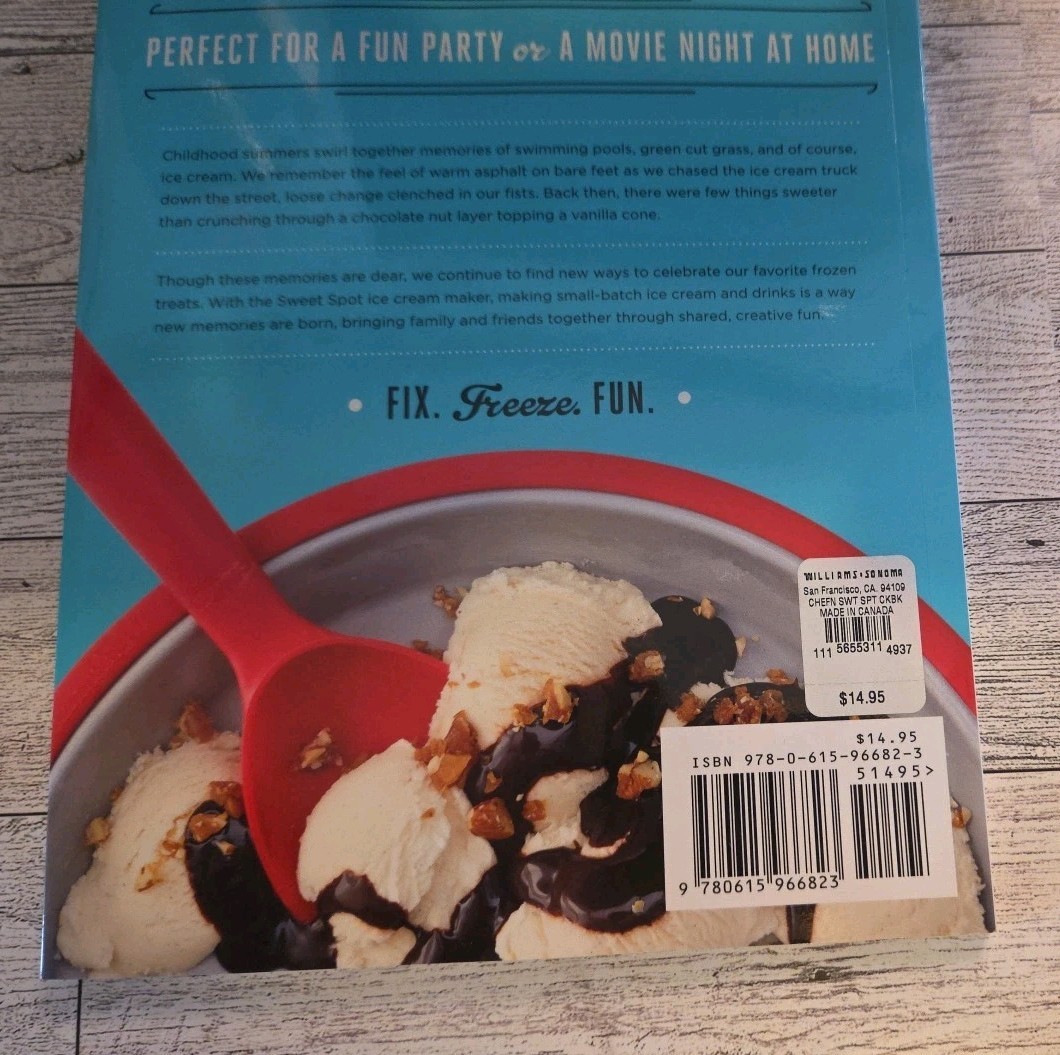 Chef’n Sweet Spot Ice Cream, Frozen Deserts & Dinks Recipe Book
