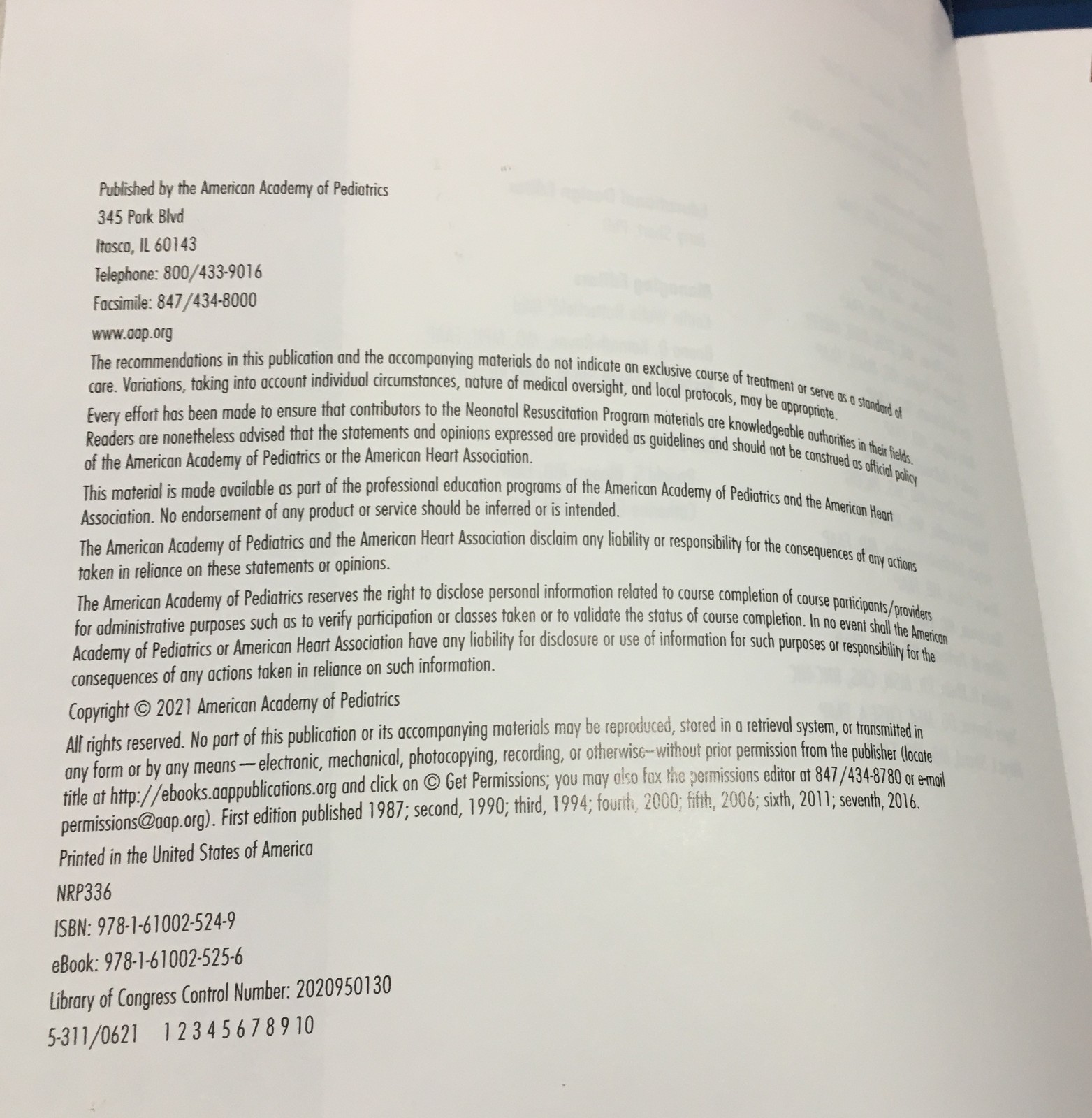 Nrp Ser.: Textbook of Neonatal Resuscitation American Heart Association PAPERBAC
