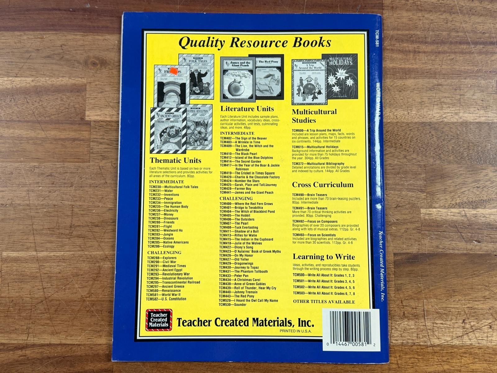 TCM Thematic Unit – World War II Reproducibles