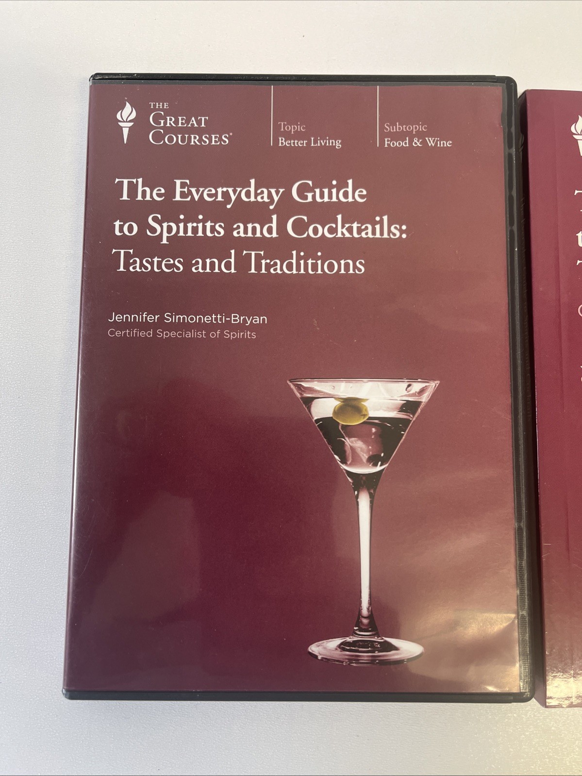 The Great Courses The Everyday Guide to Spirits and Cocktails Book and 2 DVD Set