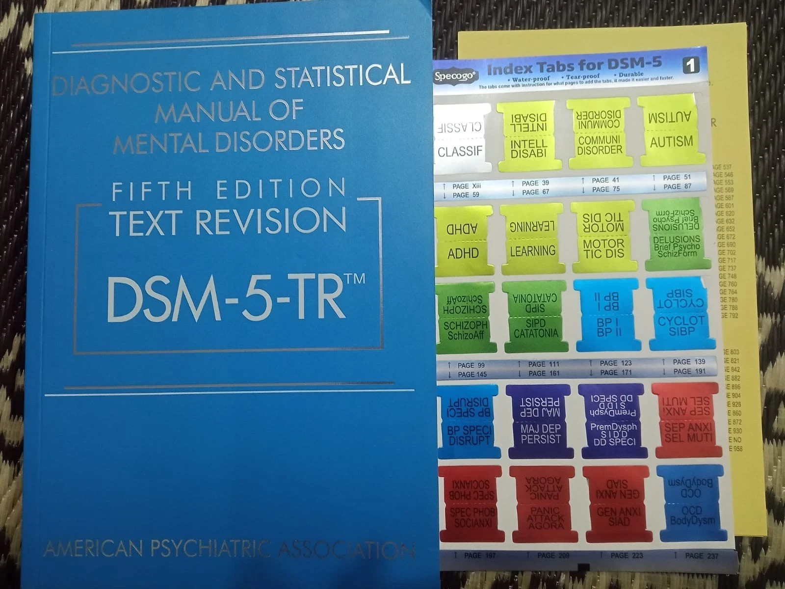 Diagnostic and Statistical Manual of Mental Disorders, Text Revision Dsm-5-tr 5t