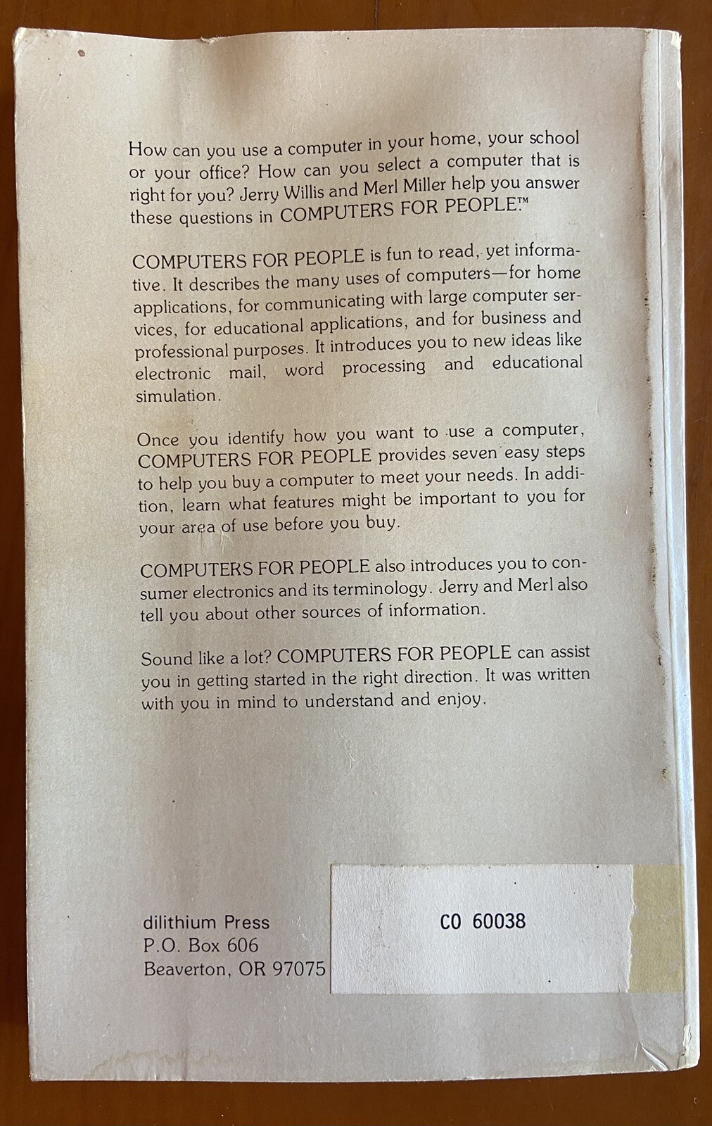 COMPUTERS FOR PEOPLE Book NOT FOR RESALE EDITION Atari 400 Atari 800 1200 810