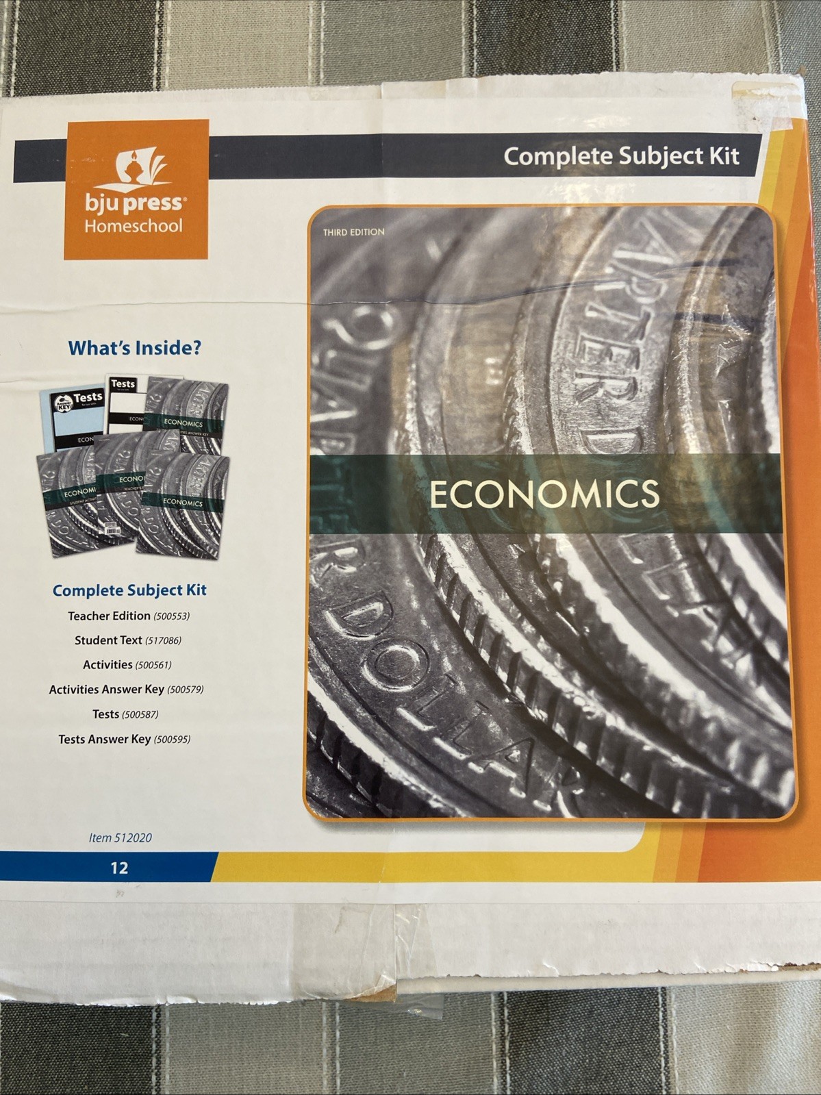 NEW BJU Press 12th grade 12 ECONOMICS Complete Subject Kit 3rd ed high school