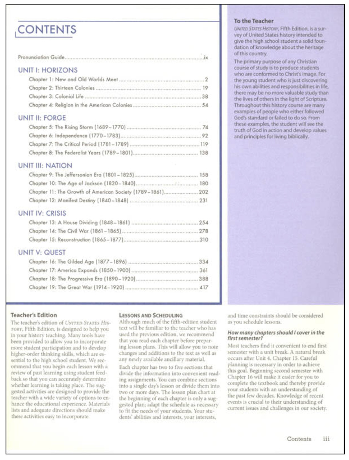 NEW BJU 11th grade UNITED STATES HISTORY Complete Subject Kit 5th ed US HISTORY