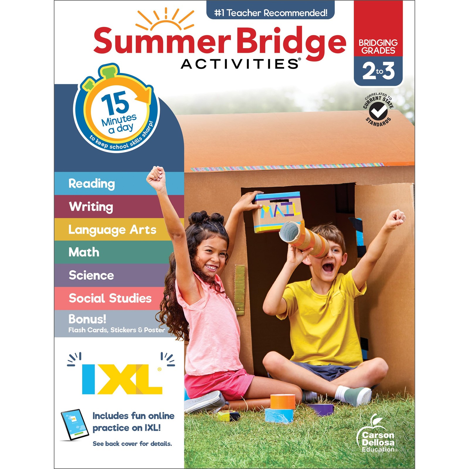 Summer Learning Workbook 2nd to 3rd Grade 160 Pages Fun Activities and Progre…