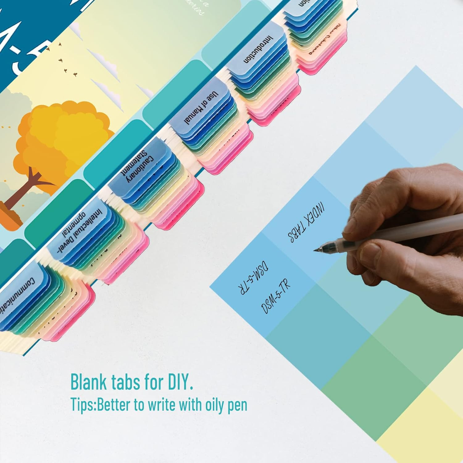 Index Tabs for DSM 5 TR, 112 Laminated Color-Coded Tabs with Alignment Guide