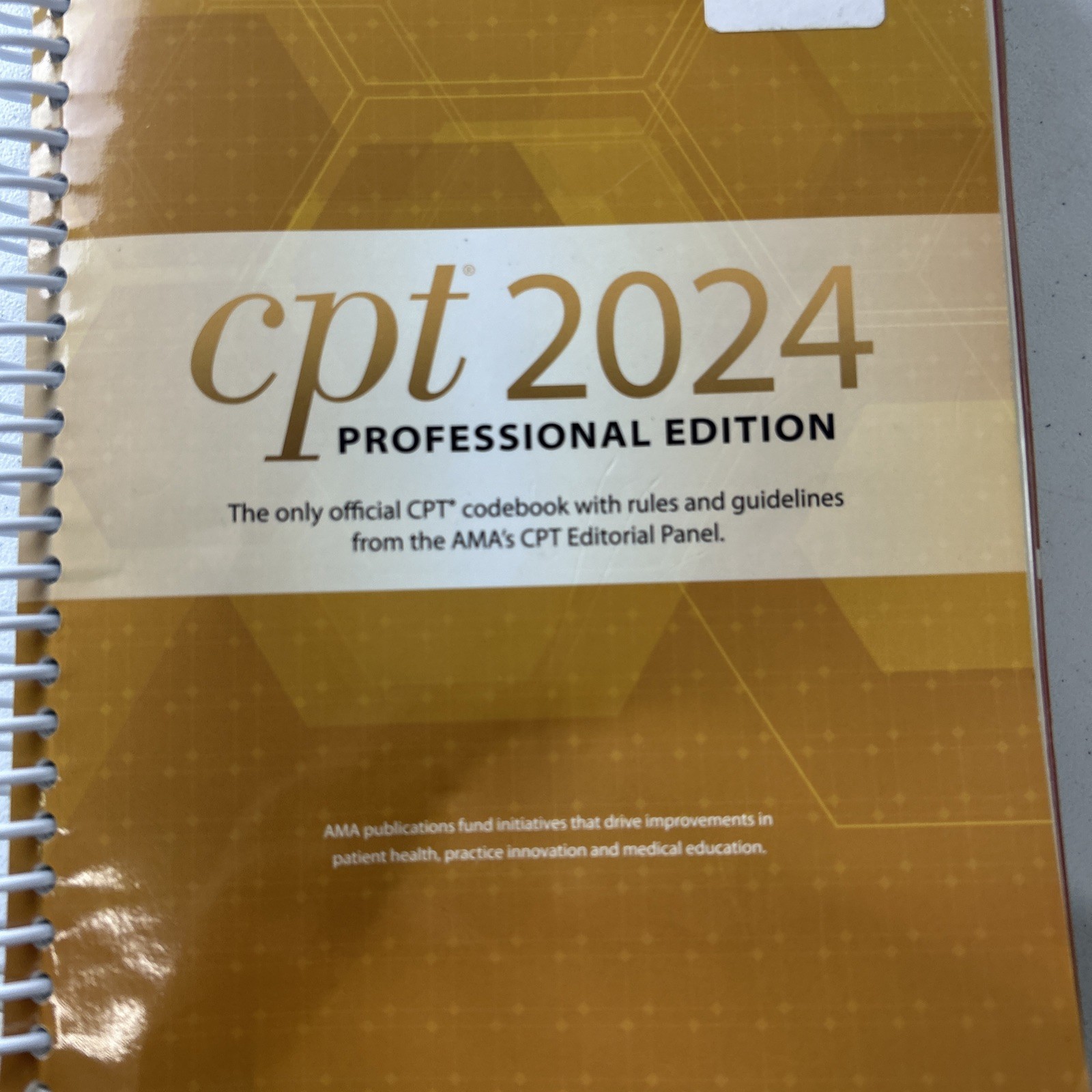 CPT Professional Edition 2024 by American Medical Association AMA Spiral