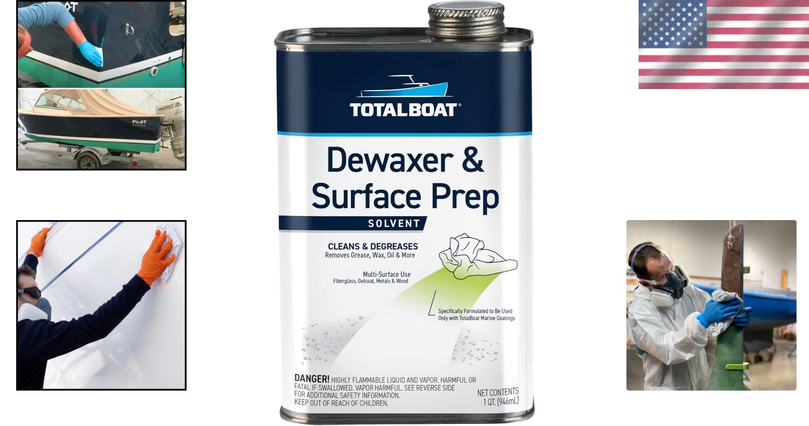 Multipurpose Dewaxer and Surface Prep for Metal, Aluminum & Fiberglass – 32 Oz