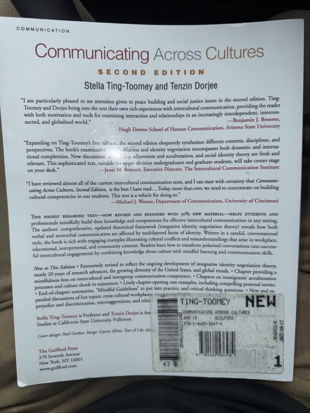 COMMUNICATING ACROSS CULTURES, SECOND EDITION By Stella Ting-toomey & Tenzin