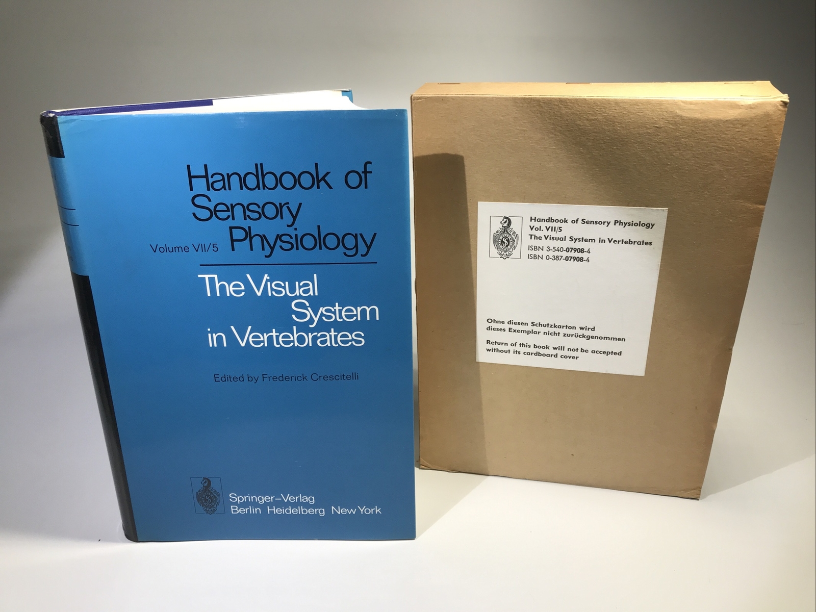 Handbook of Sensory Physiology Volume VII/5 The Visual System in Vertebrates