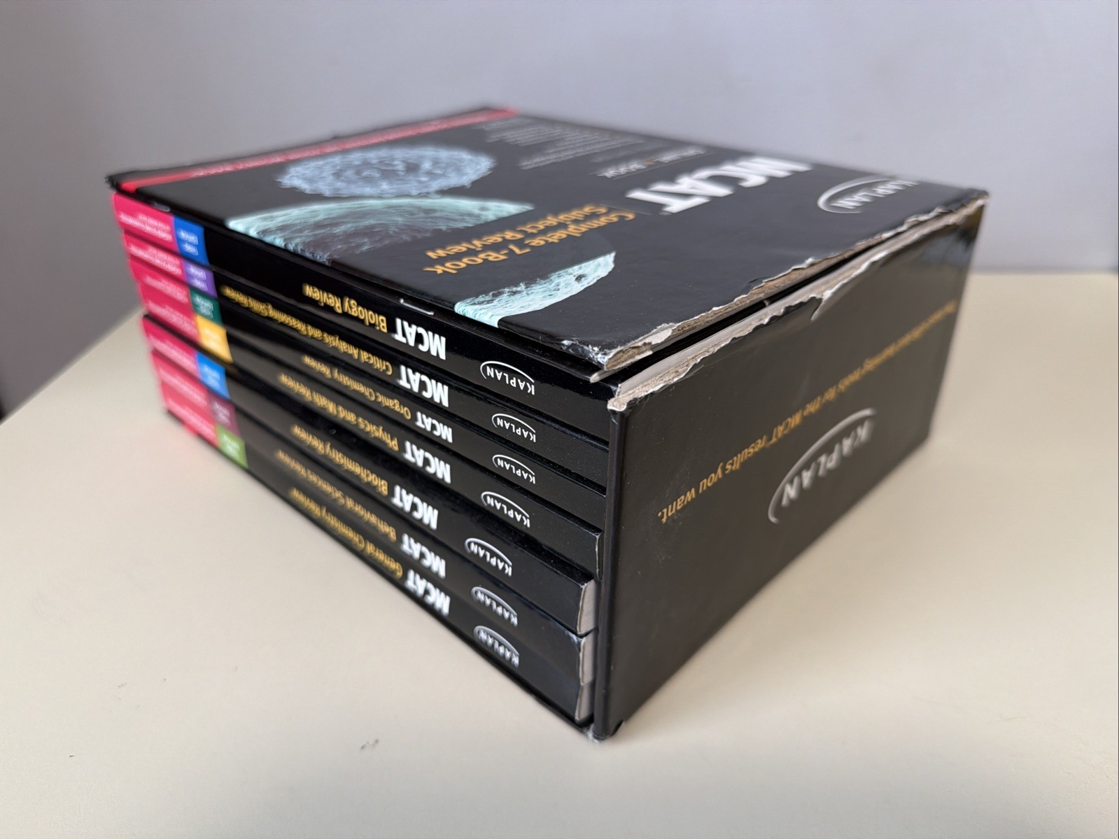 MCAT Complete 7-Book Subject – Paperback, by Kaplan – Acceptable Annotated In