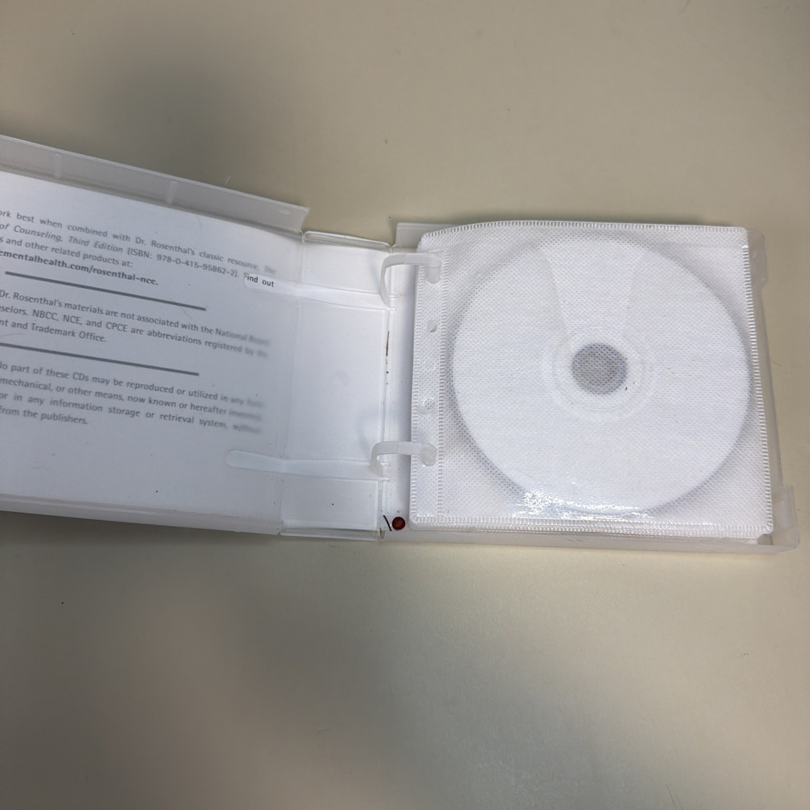 CD Vital Information & Review Questions for NCE CPCE State Exam (Missing Disc 1)