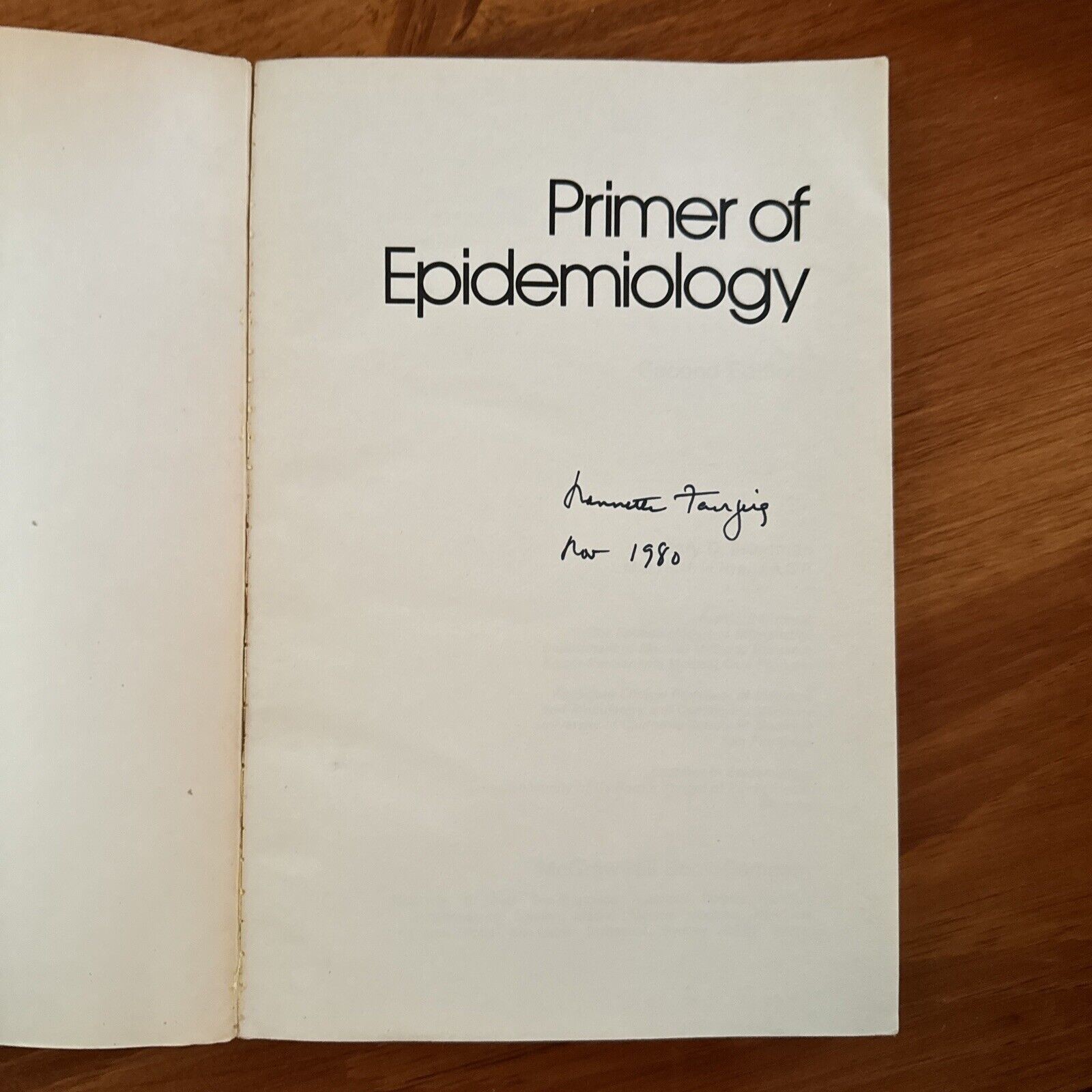 Primer of Epidemiology – Gary D Friedman – 1980 2nd Ed First Print VTG Trade PB