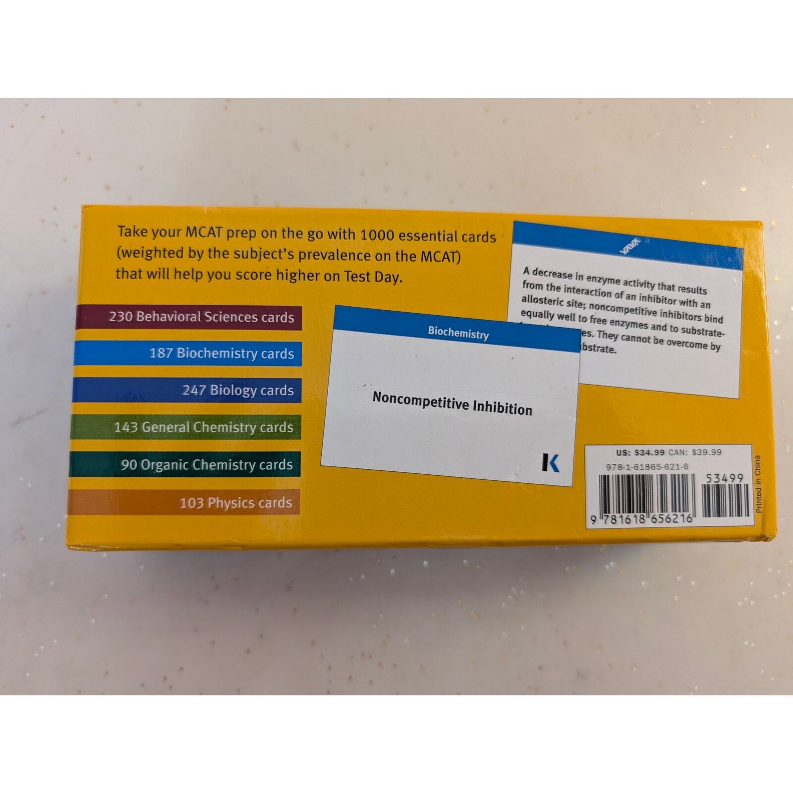 NIB Kaplan MCAT Flashcards 3rd Edition 3000 Cards Unsealed 2015 Test Prep