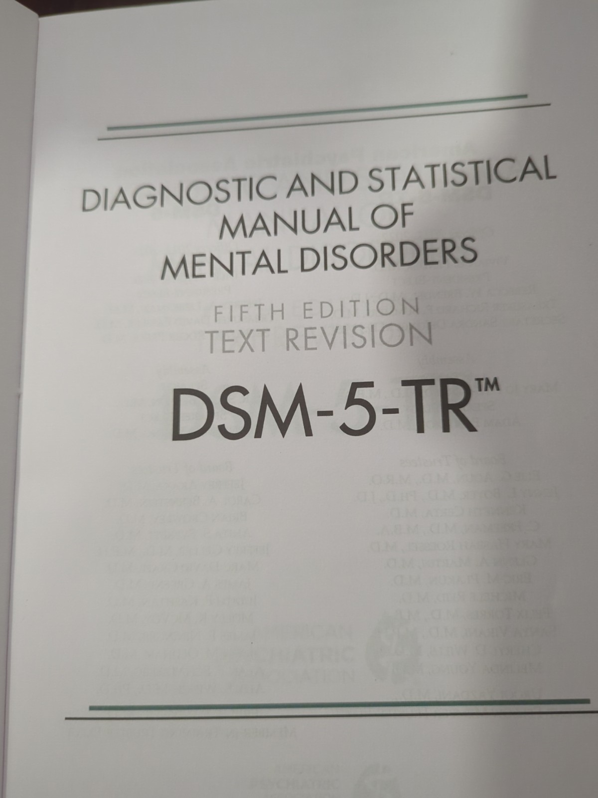 Diagnostic and Statistical Manual of Mental Disorders DSM-5-TR™ by American…