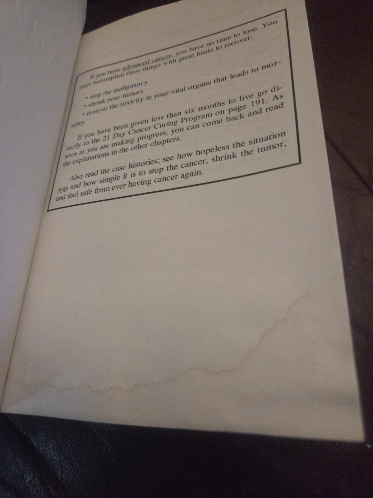 Cure for All Advanced Cancers by Hulda Regehr Clark (1999, Trade Paperback)