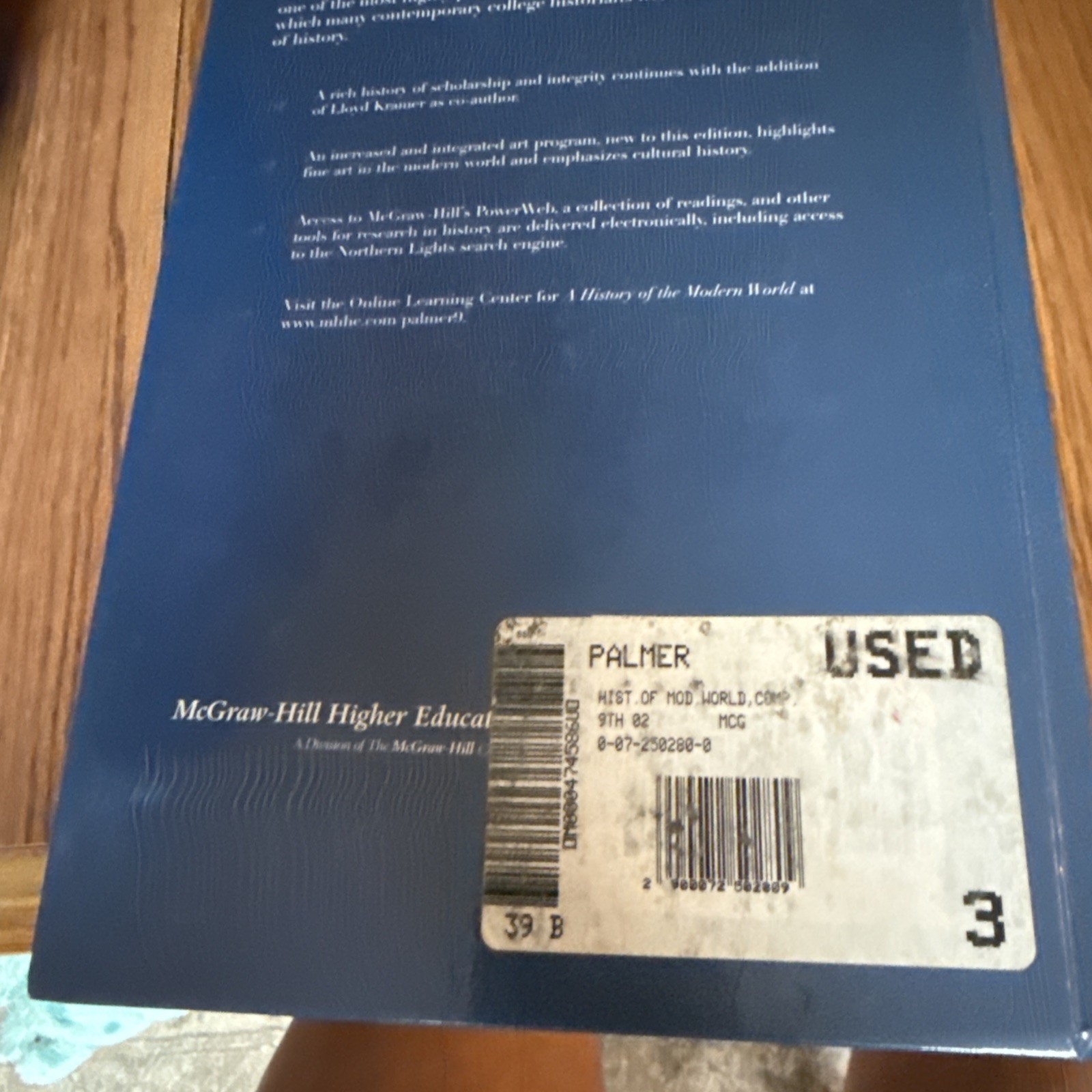A History of the Modern World by R. R. Palmer; Joel Colton; Lloyd Kramer