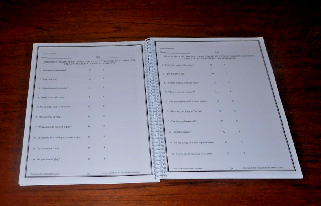 Tools For Achieving Social Confidence (T.A.S.C.) by Sandra Furia (2003 Spiral)VG