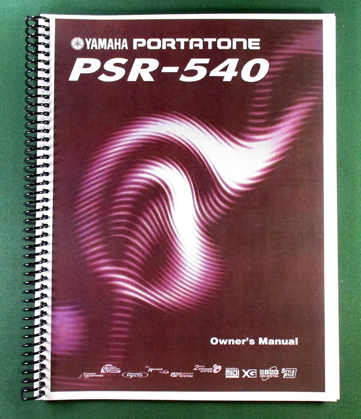Yamaha PSR-540 Instruction Manual: 160 Pages & Protective Covers!
