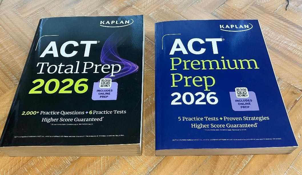 KAPLAN ACT Total Prep 2026 & ACT Premium Prep 2026 new – never used