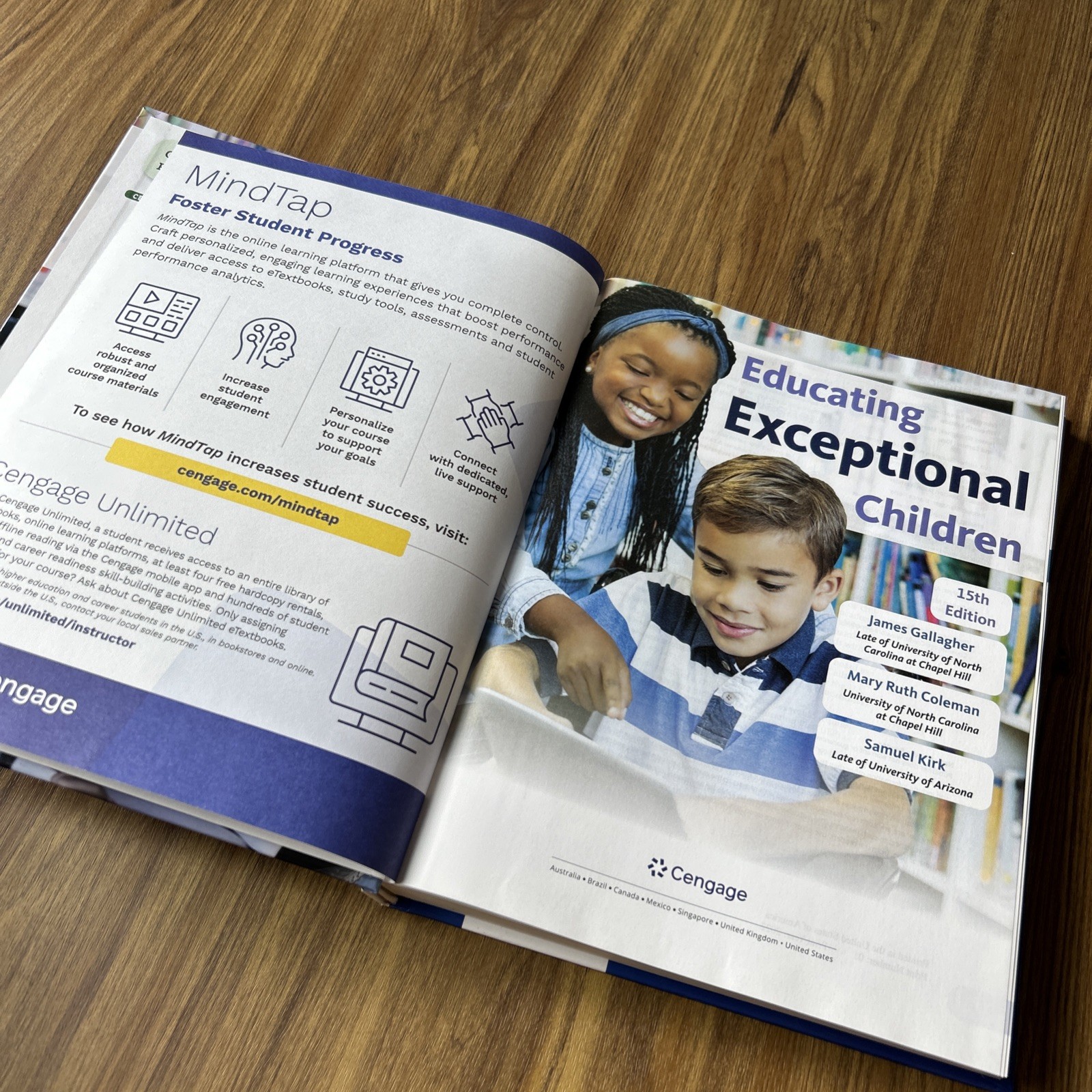 Educating Exceptional Children 15th Edition Gallagher Kirk Cengage Hardcover