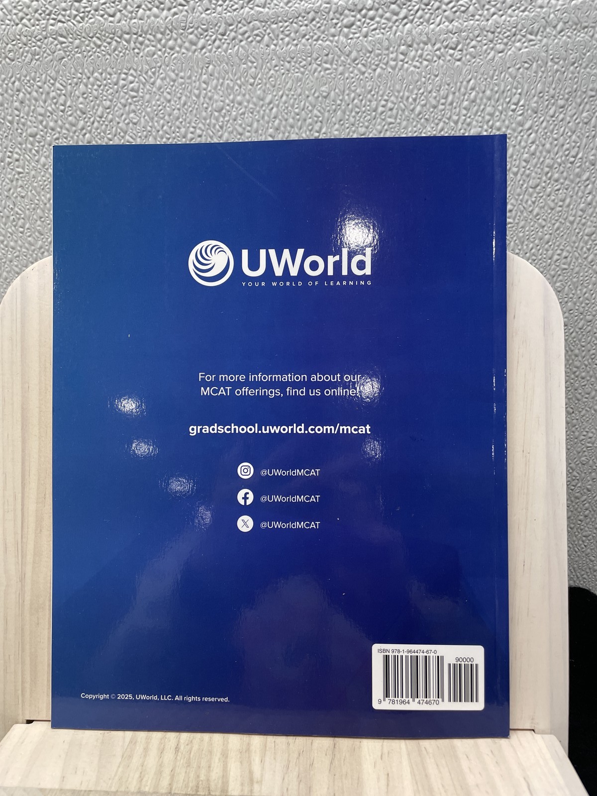 UWorld 2026-2027 MCAT Prep Books Set of 8 Books (No Digital Code) Books Only