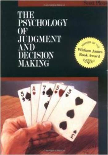 The Psychology of Judgment and Decision Making (McGraw-Hill Series in Soc – GOOD