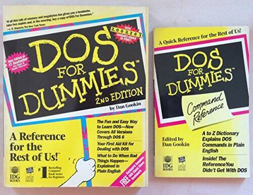 DOS for Dummies – Paperback By Gookin, Dan – GOOD