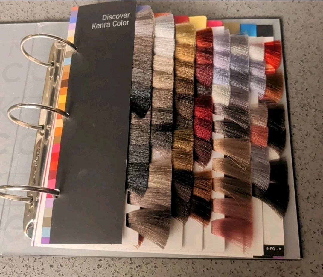 KENRA COLOR: Color Swatch Book Kenra Professional Hair Care Binder BRAND NEW