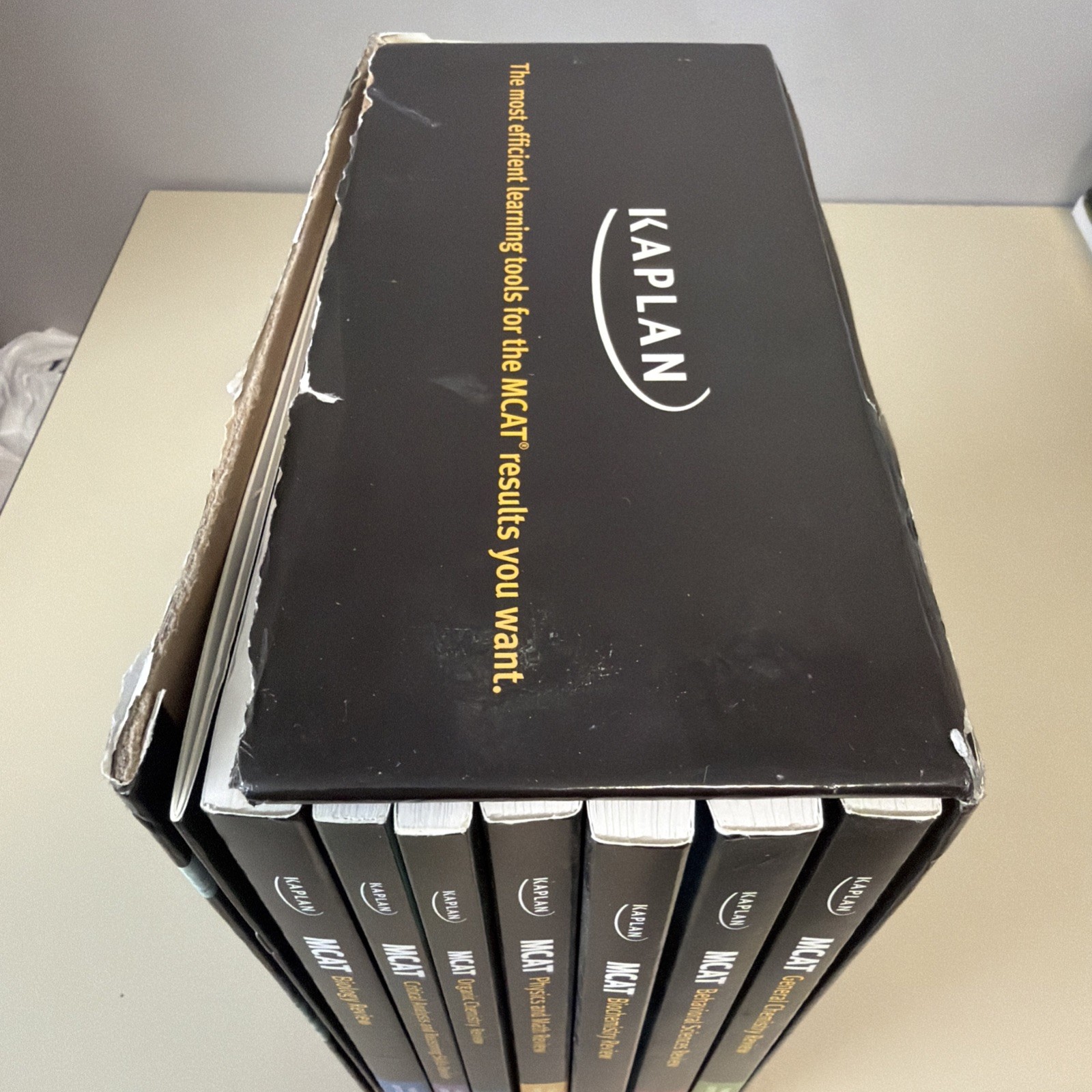 MCAT Complete 7-Book Subject – Paperback, by Kaplan – Acceptable Annotated In