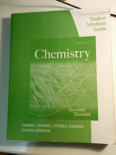 Student Solutions Guide for Zumdahl…, Zumdahl, Susan