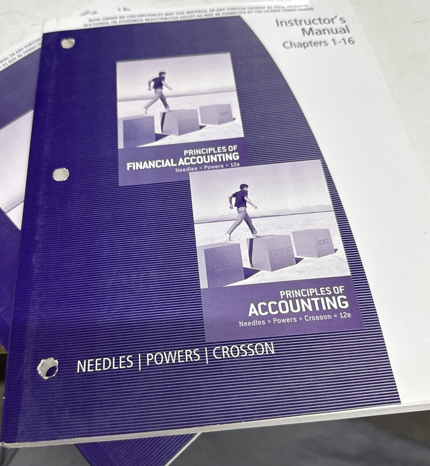 Principles of Accounting Susan V., Needles, Belverd E., Chapter 1-6&17-25