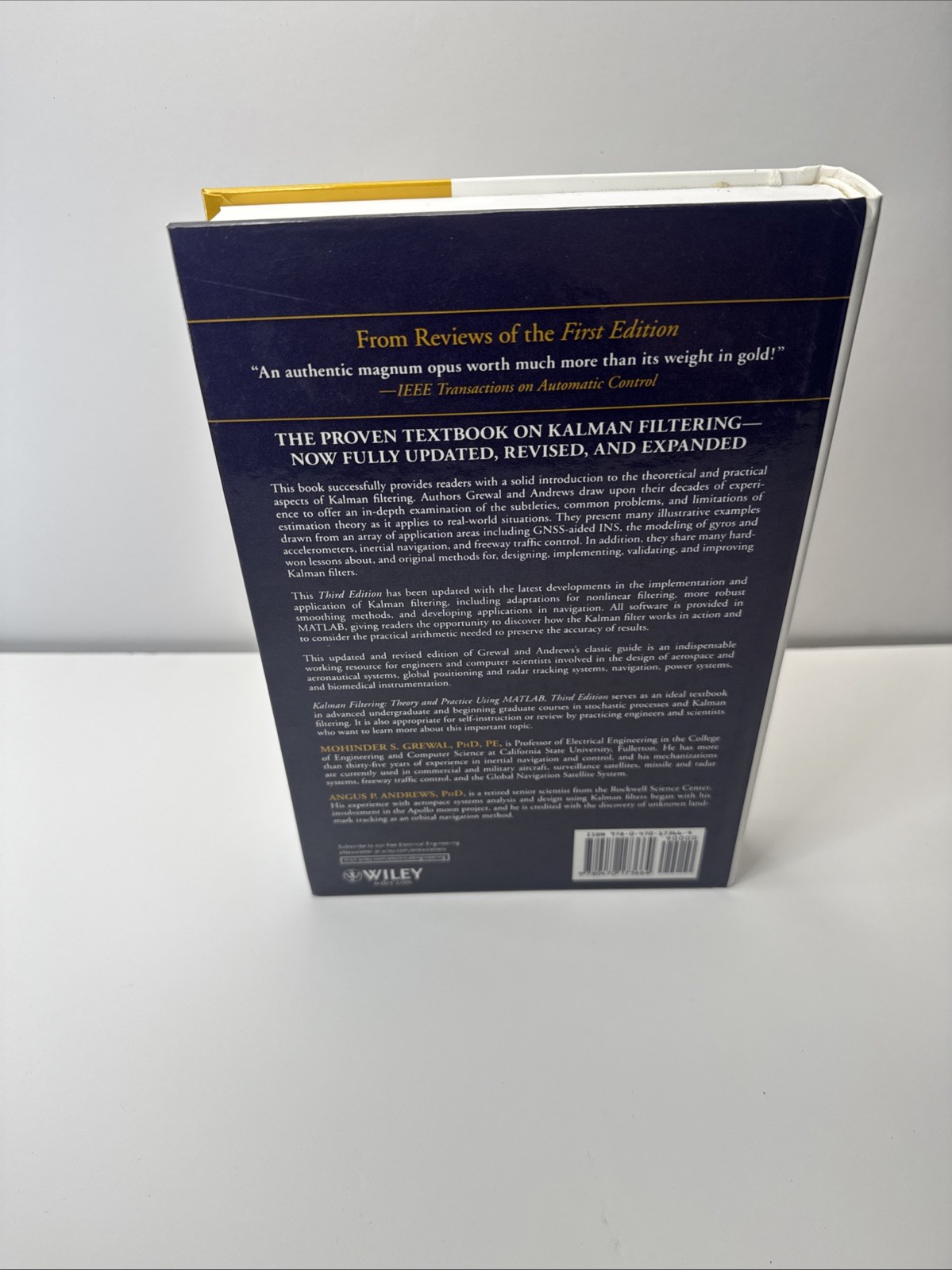 Kalman Filtering: Theory and Practice Using MATLAB Mohinder S. Grewal, Angus P.