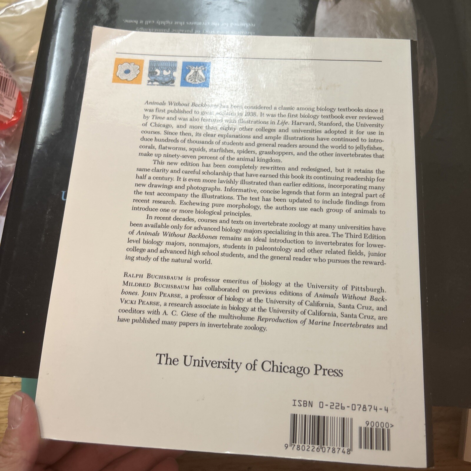 New Plan Texts at the University of Chicago Ser.: Animals Without Backbones : An