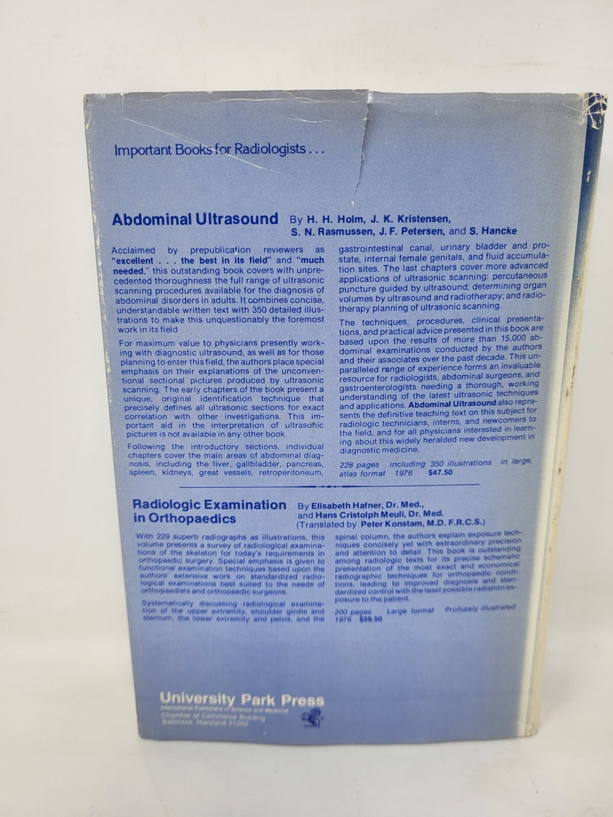 Reconstruction Tomography in Diagnostic Radiology & Nuclear Medicine 1977 HC DJ