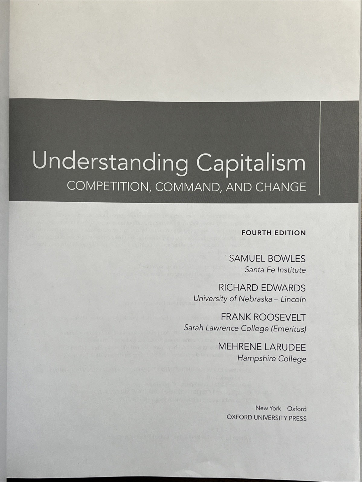 Understanding Capitalism: Competition, Command, and Change 4th Edition Paperback