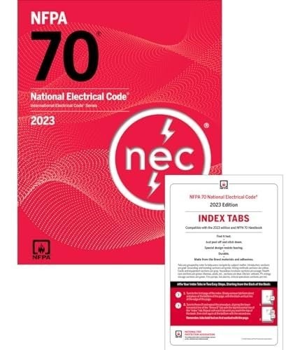 NFPA 70, National Electrical Code (2023) with Self-Adhesive Index Tabs