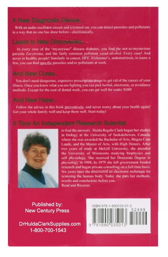 The Cure for All Diseases Book Dr Hulda Regehr Clark – BRAND NEW!