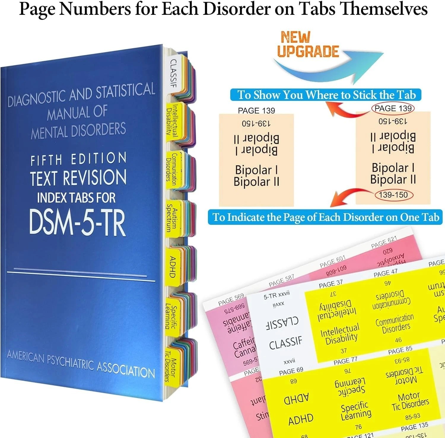 Diagnostic and Statistical Manual of Mental Disorders DSM 5 TR + Tabs USA Stock