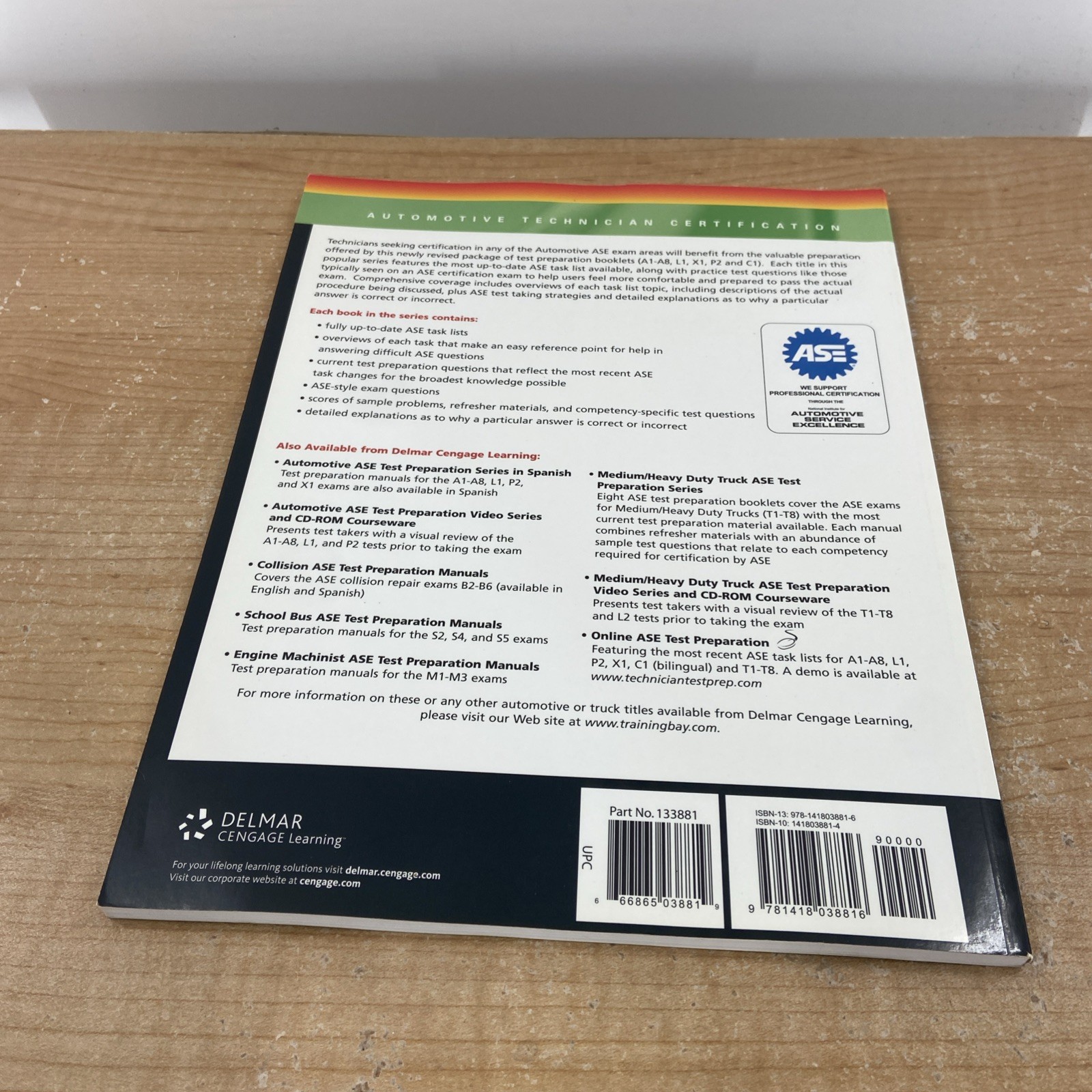 ASE Test Preparation A4 Suspension and Steering 4th ED by Delmar Learning Book