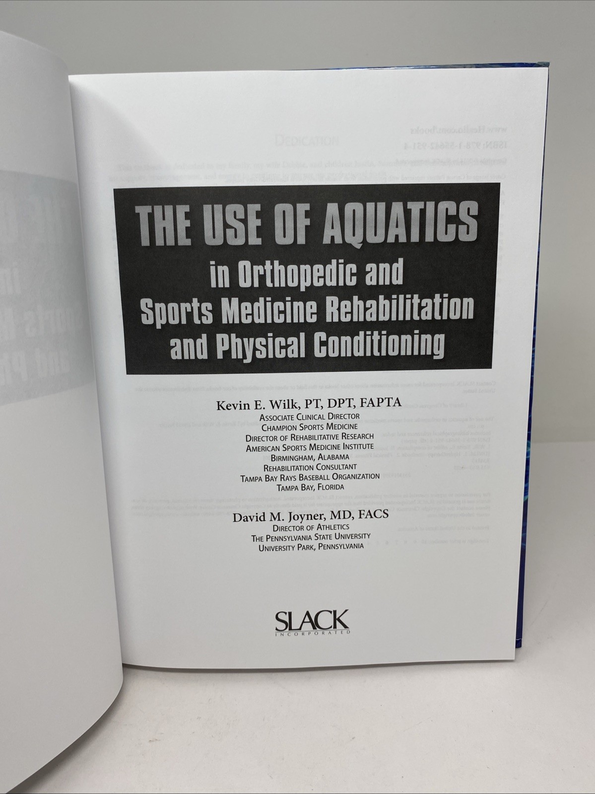 Aquatics Orthopedics Sports Rehab Wilk Joyner HC 2014 Clean Pages