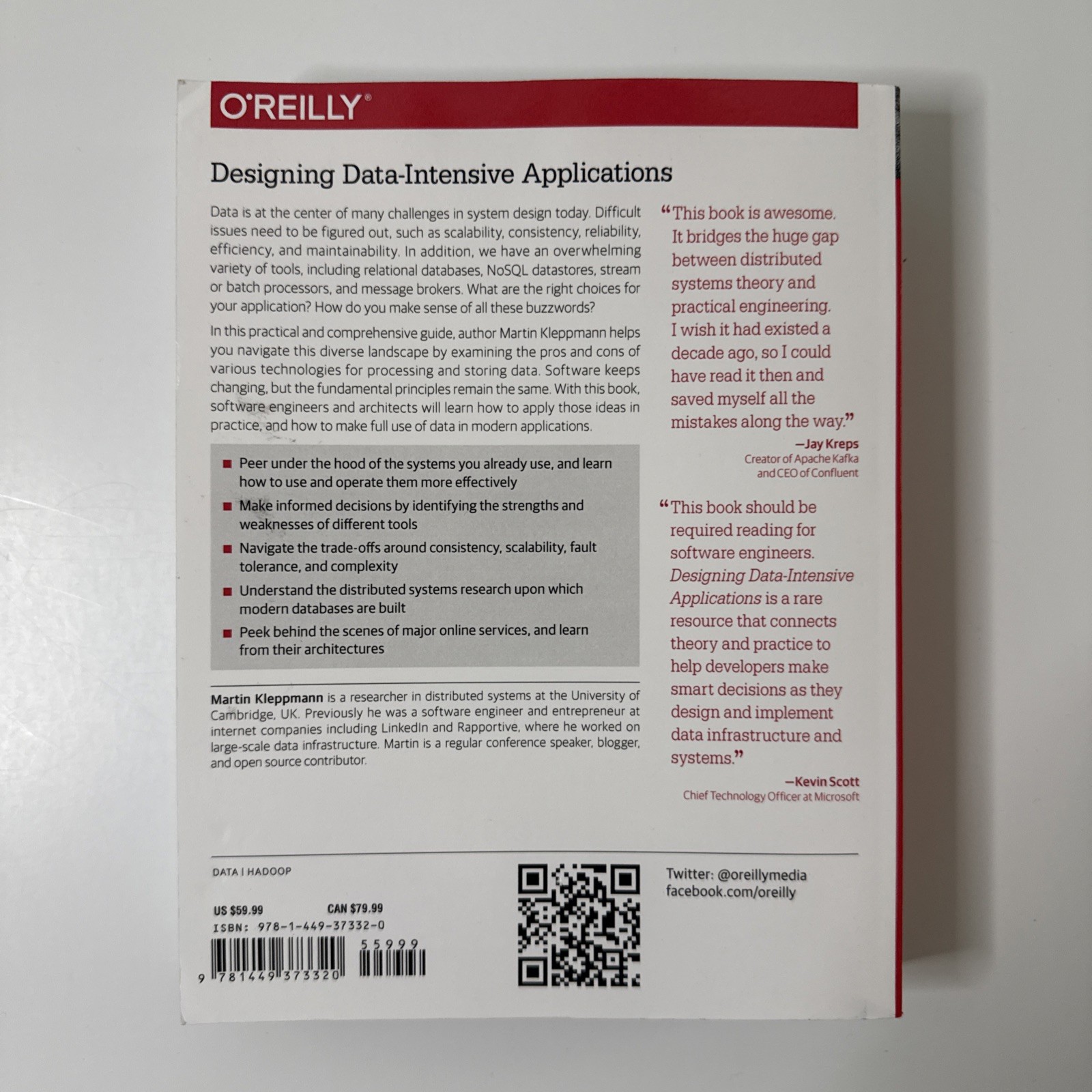 Designing Data-Intensive Applications : The Big Ideas Behind Reliable, Scalable,